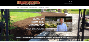 Andrew's website is also responsive to mobile devices. Click the phone number to call Andrew. Visit" www.BrickWorks.com